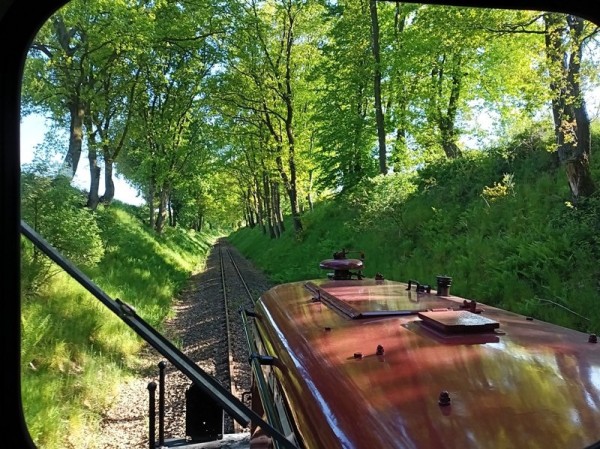 006 Lz fahren wir durch den Einschnitt, der ....<br />Foto Eike A.